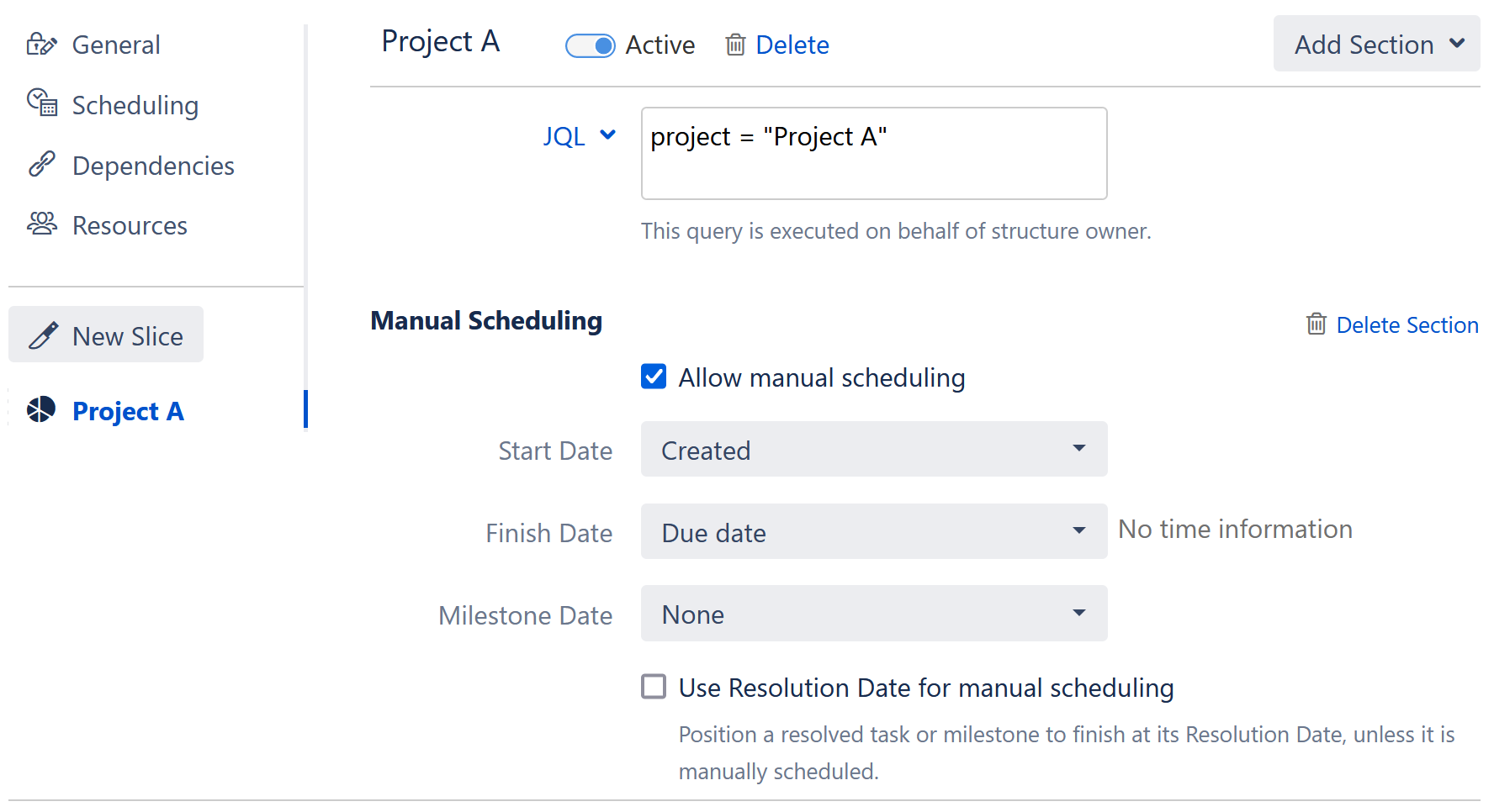 Configure custom scheduling