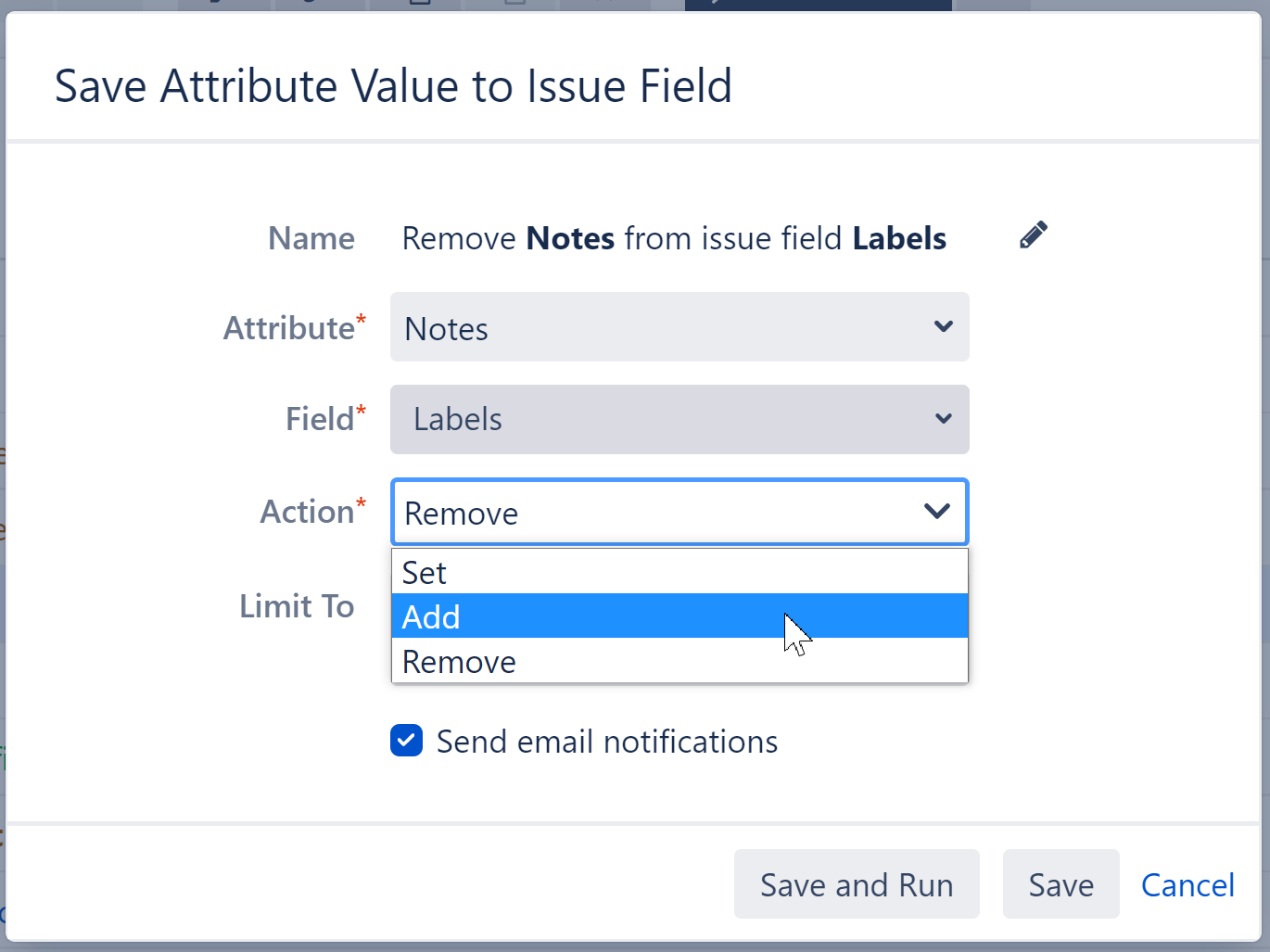 Effector options for multi-value fields