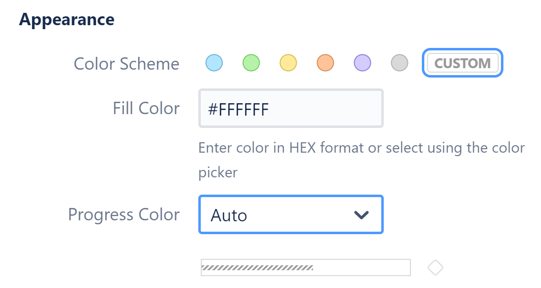 Default color for task bars